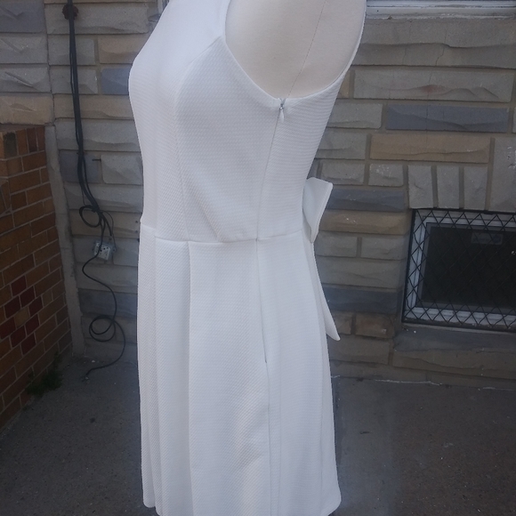 Francescas | Pleated Bow Dress w/ Bling & Pearls - Picture 7 of 8